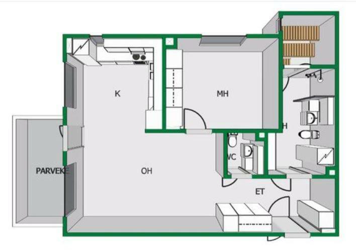 Northern Lights Apartment 로바니에미 외부 사진
